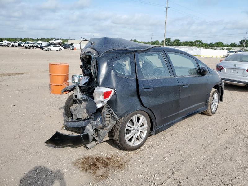 HONDA FIT SPORT 2009 black  gas JHMGE88429C001523 photo #4