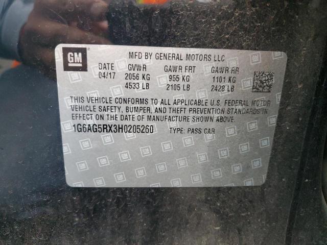 2017 CADILLAC ATS - 1G6AG5RX3H0205260