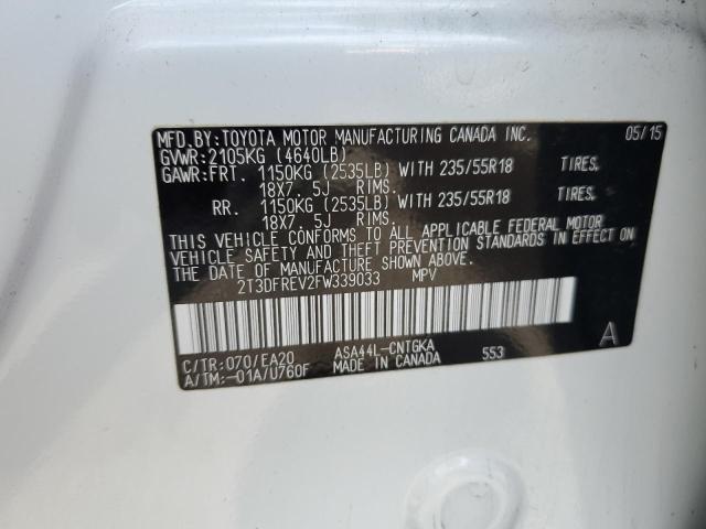 2015 TOYOTA RAV4 LIMIT - 2T3DFREV2FW339033