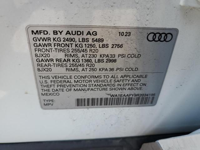 2024 AUDI Q5 PREMIUM WA1EAAFY9R2034195