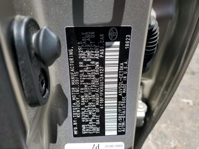 2016 TOYOTA CAMRY LE - 4T1BF1FK6GU134127