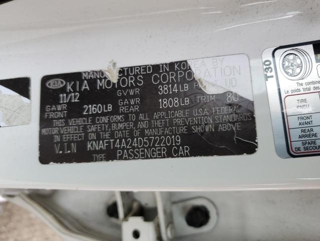 2013 KIA FORTE LX - KNAFT4A24D5722019