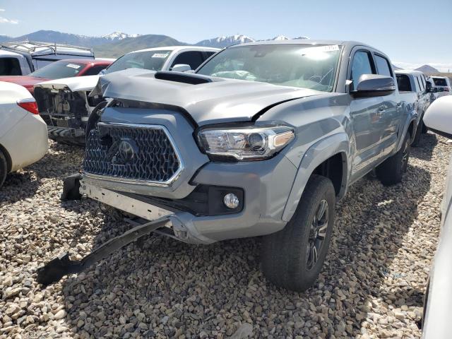 TOYOTA TACOMA DOU 2018 gray  gas 3TMCZ5AN1JM140275 photo #1