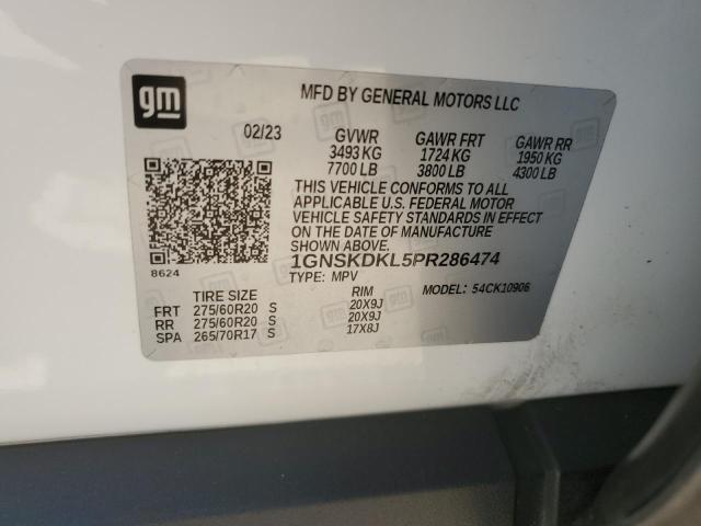 2023 CHEVROLET SUBURBAN K 1GNSKDKL5PR286474