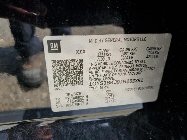 2018 CADILLAC ESCALADE L 1GYS3BKJ9JR253391