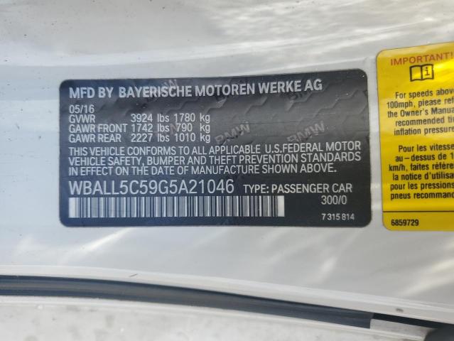 2016 BMW Z4 SDRIVE2 - WBALL5C59G5A21046