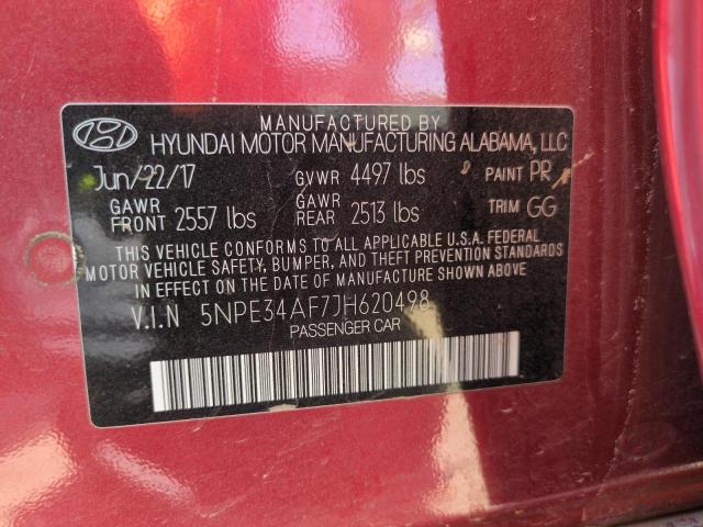 2018 HYUNDAI SONATA SPO - 5NPE34AF7JH620498