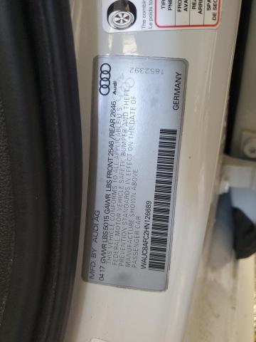 2017 AUDI A6 PREMIUM WAUC8AFC2HN126689