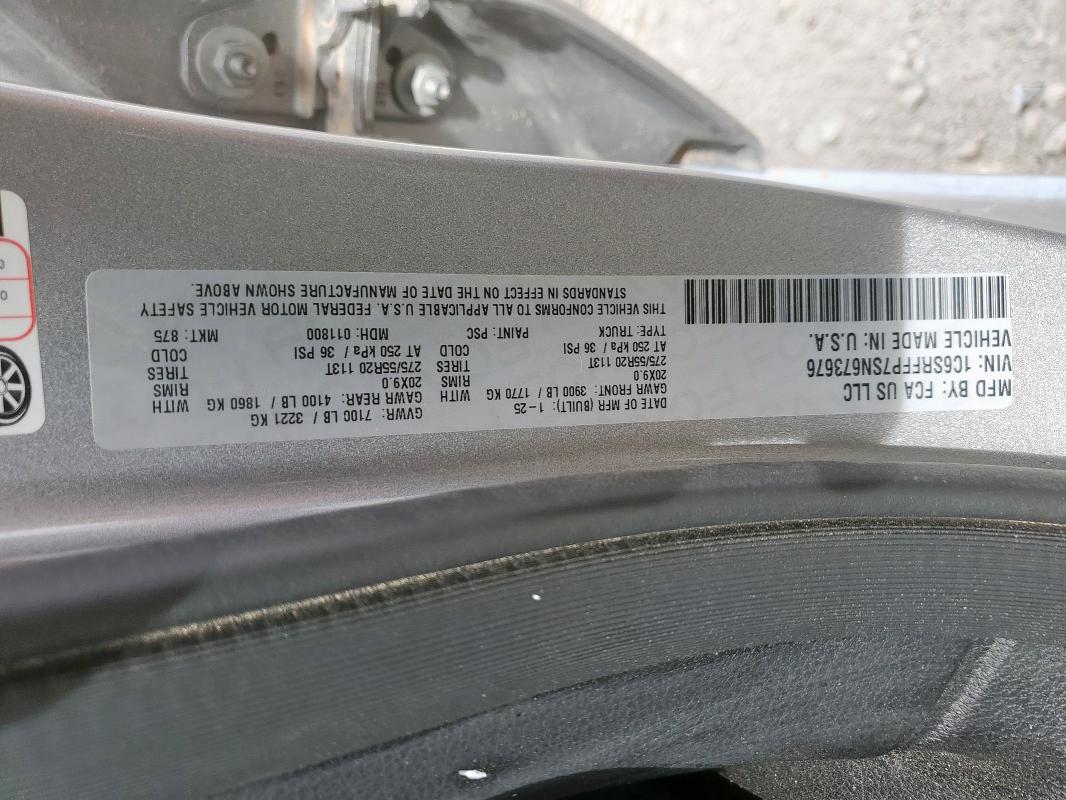 2025 RAM 1500 BIG H 1C6SRFFP7SN673676