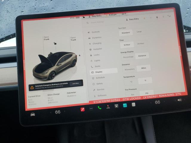 2022 TESLA MODEL 3 - 5YJ3E1EB1NF321522