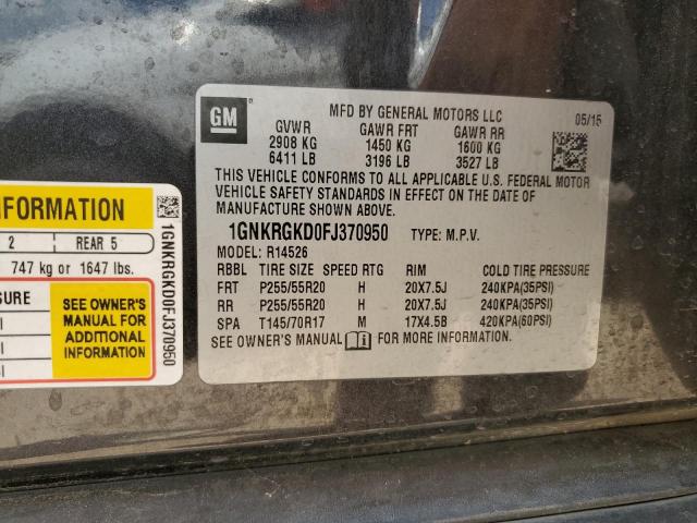 2015 CHEVROLET TRAVERSE L - 1GNKRGKD0FJ370950