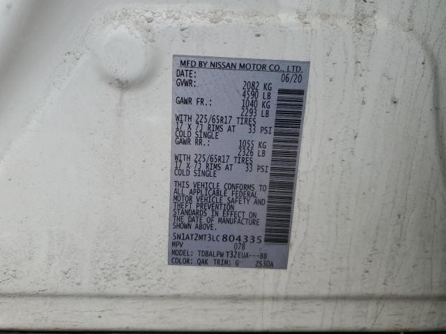 2020 NISSAN ROGUE S - 5N1AT2MT3LC804335