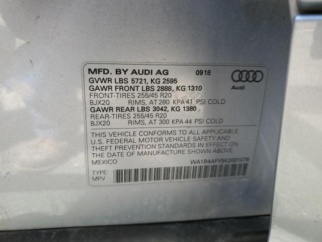 2019 AUDI SQ5 PREMIU - WA1B4AFY5K2001078