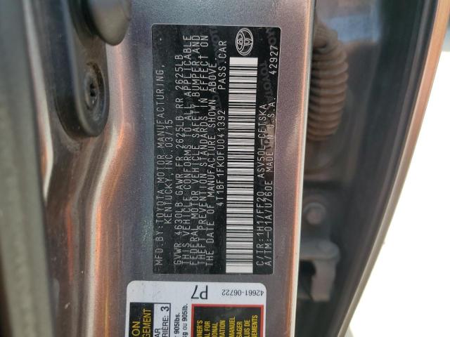 2015 TOYOTA CAMRY - 4T1BF1FK0FU041392