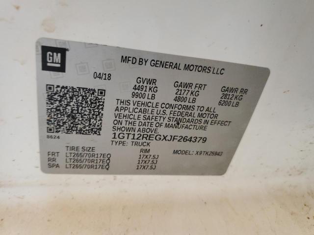 2018 GMC SIERRA K25 - 1GT12REGXJF264379