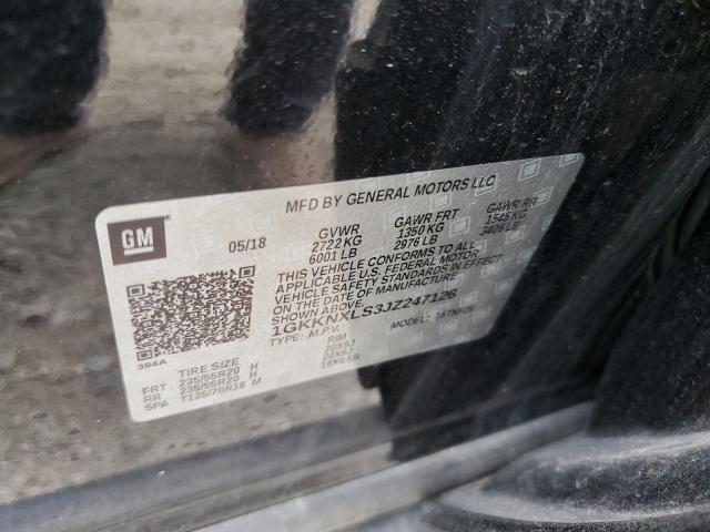 2018 GMC ACADIA DENALI 1GKKNXLS3JZ247126