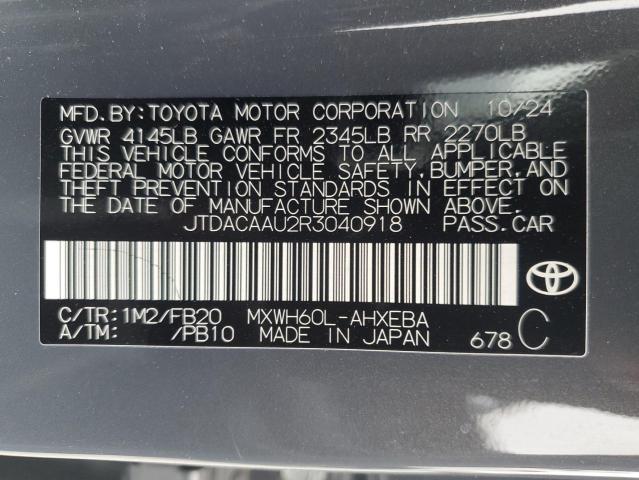 2024 TOYOTA PRIUS LE JTDACAAU2R3040918
