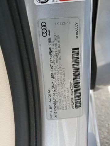 2016 AUDI A6 PRESTIGE WAUHGAFC0GN025819