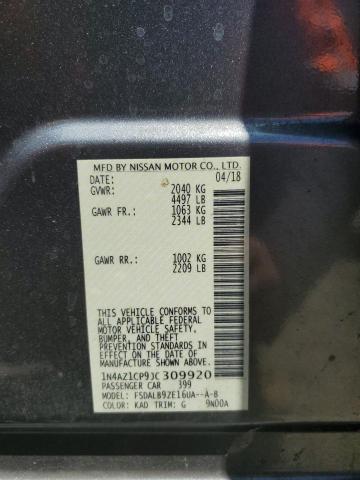 2018 NISSAN LEAF S 1N4AZ1CP9JC309920