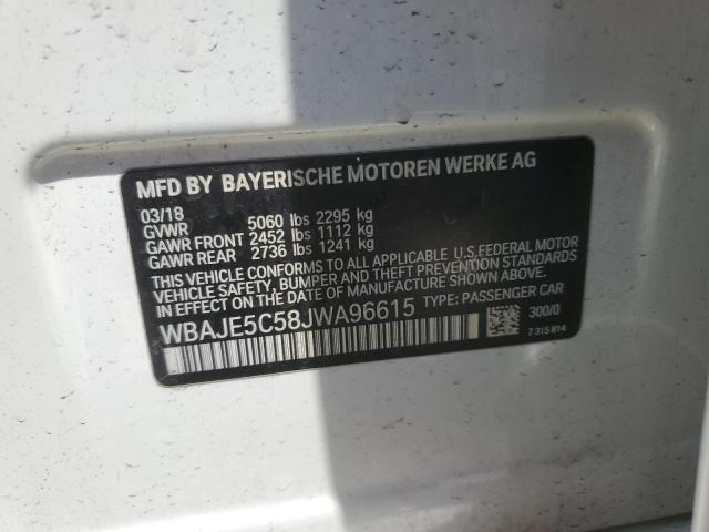 wbaje5c58jwa96615 - 2018 Bmw 5 series i - #56117205