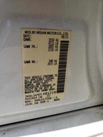 2015 NISSAN ALTIMA 2.5 - 1N4AL3AP0FC485729