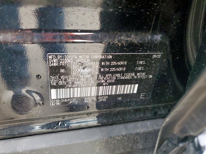 2022 TOYOTA RAV4 SE JTM16RFV3ND078217