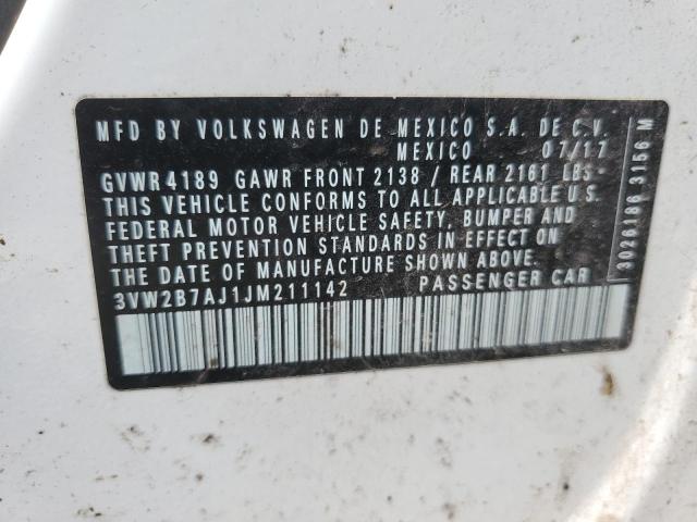 2018 VOLKSWAGEN JETTA S - 3VW2B7AJ1JM211142