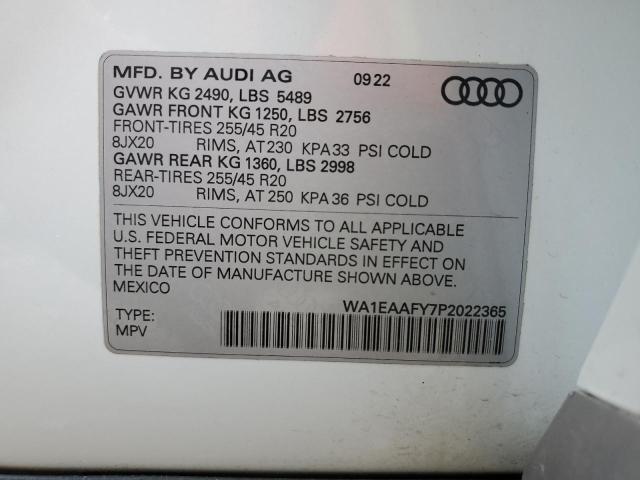 2023 AUDI Q5 PREMIUM - WA1EAAFY7P2022365