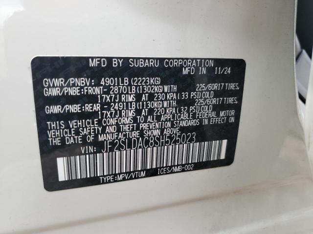 2025 SUBARU FORESTER JF2SLDAC8SH525023