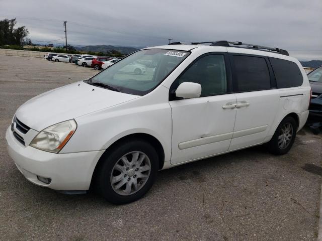KIA SEDONA EX 2006 white  gas KNDMB233466081409 photo #1