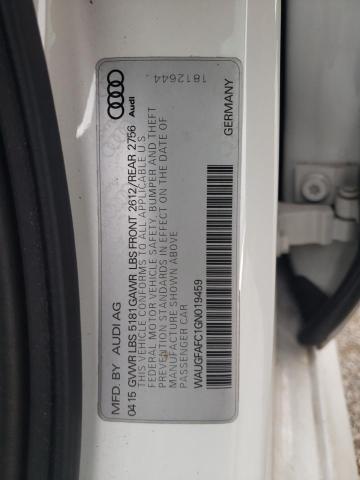 2016 AUDI A6 PREMIUM - WAUGFAFC1GN019459
