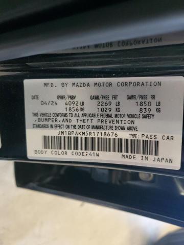 2024 MAZDA 3 SELECT S JM1BPAKM5R1718676