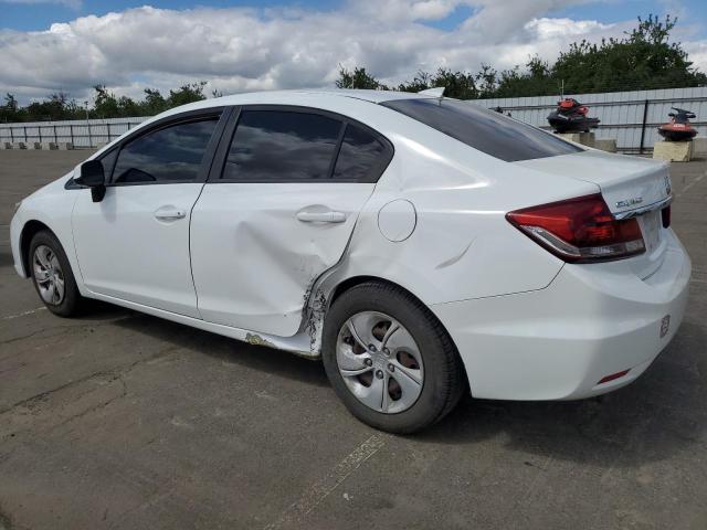 HONDA CIVIC LX 2013 white  gas 19XFB2F59DE284521 photo #3