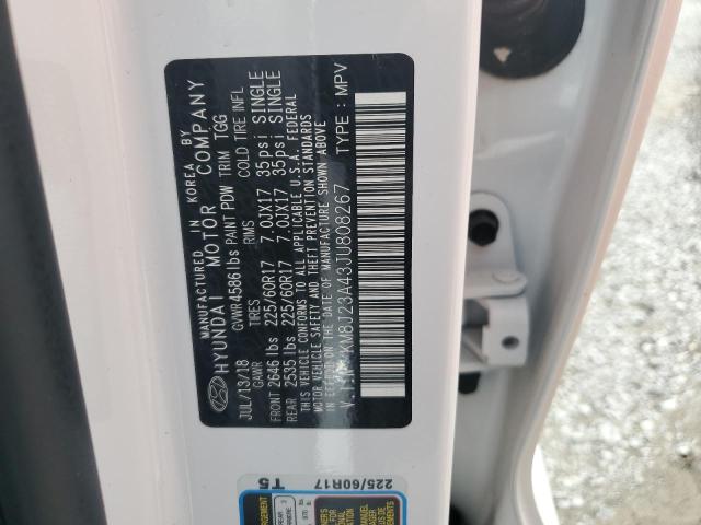 2018 HYUNDAI TUCSON SE KM8J23A43JU808267