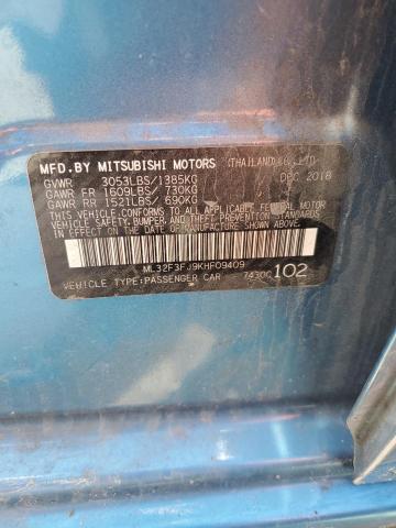 2019 MITSUBISHI MIRAGE G4 ML32F3FJ9KHF09409