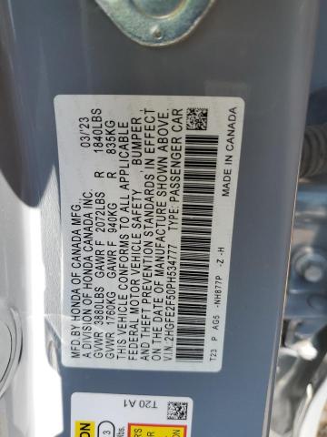 2023 HONDA CIVIC SPOR - 2HGFE2F50PH534777