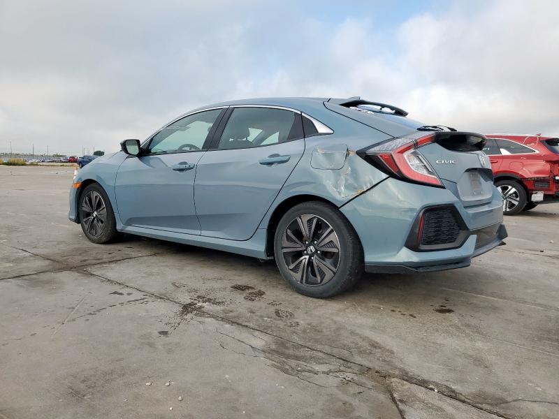 HONDA CIVIC EX 2018 blue  gas SHHFK7H52JU201543 photo #3