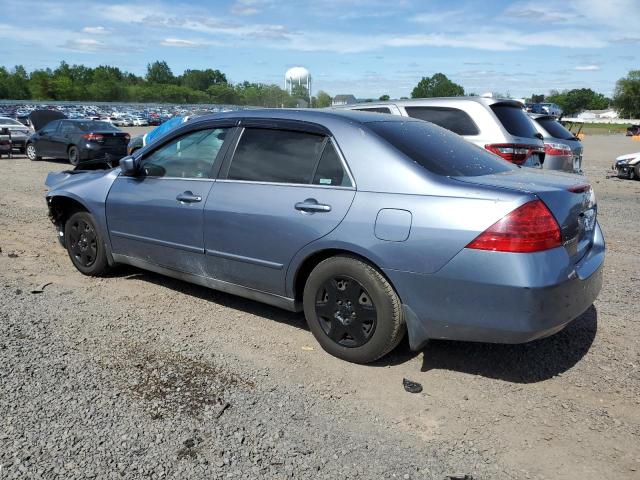 HONDA ACCORD LX 2007 blue sedan 4d gas 1HGCM56447A195745 photo #3