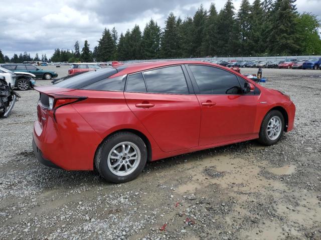 Vin: jtdkarfu8k3076832, lot: 57850225, toyota prius 20193