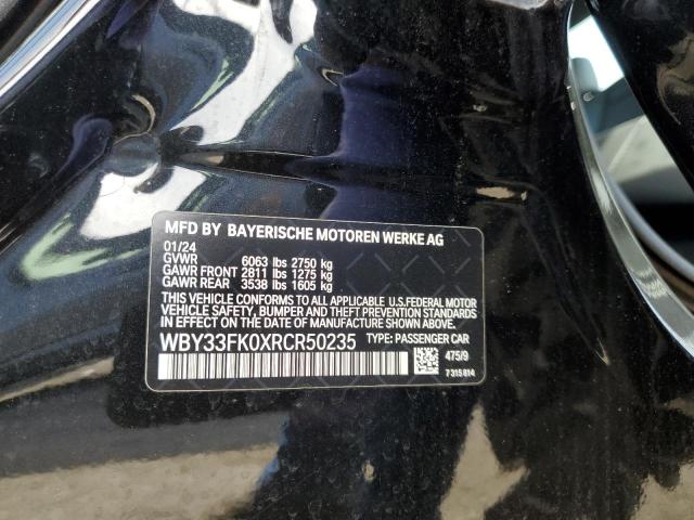 2024 BMW I5 EDRIVE WBY33FK0XRCR50235