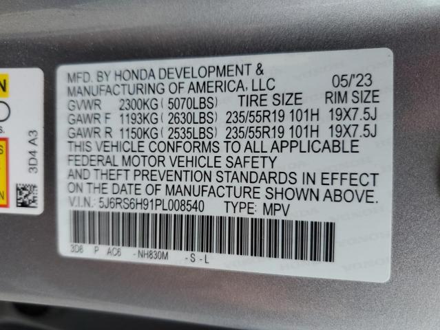 2023 HONDA CR-V SPORT - 5J6RS6H91PL008540