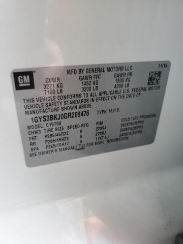 2016 CADILLAC ESCALADE L - 1GYS3BKJ0GR208476