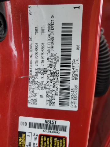 2016 TOYOTA TUNDRA CRE - 5TFAW5F15GX495331