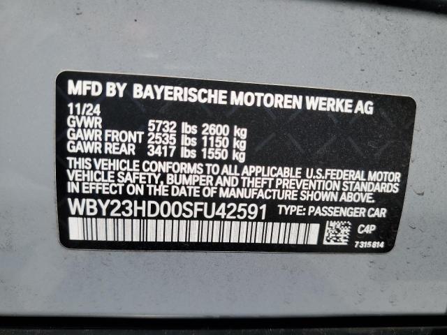 2025 BMW I4 EDRIVE WBY23HD00SFU42591