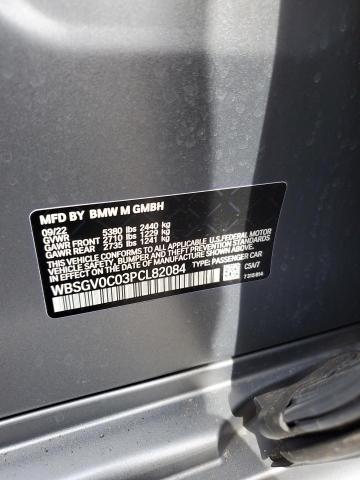 2023 BMW M8 WBSGV0C03PCL82084