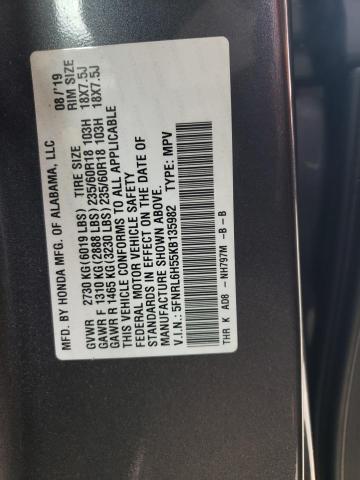 2019 HONDA ODYSSEY EX - 5FNRL6H55KB135982
