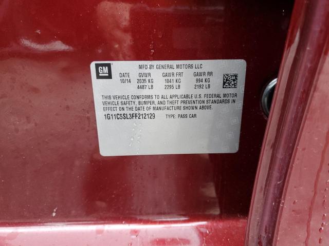 1G11C5SL3FF212129 2015 CHEVROLET MALIBU