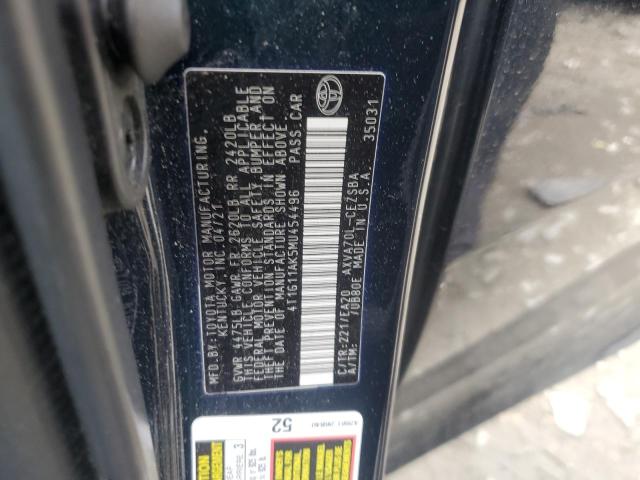 2021 TOYOTA CAMRY SE - 4T1G11AK5MU454496