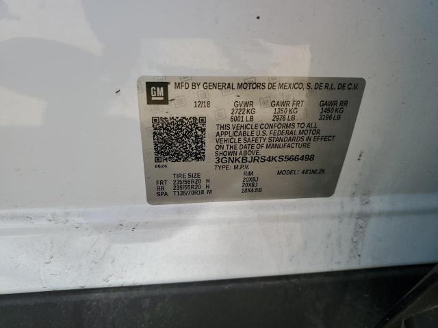 2019 CHEVROLET BLAZER RS - 3GNKBJRS4KS566498