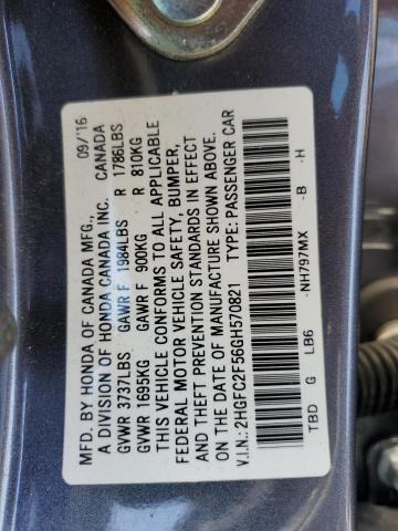 2016 HONDA CIVIC LX - 2HGFC2F56GH570821